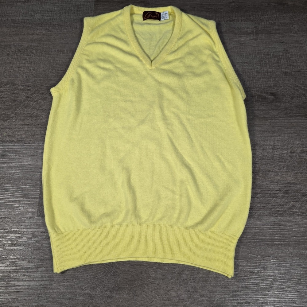 Vintage Arnie V-neck Sweater‎ Arnold Palmer Cardigan Mens M Grandpa Acrylic USA